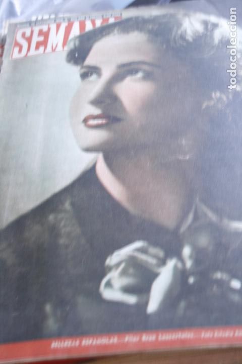 Coleccionismo de Revistas y Peri&oacute;dicos: REVISTA SEMANA n&ordm; 553 PILAR BRUN LOSCERTALES FORMOSA PROFIDEN LICOR 43  MU&Ntilde;ECA 1950