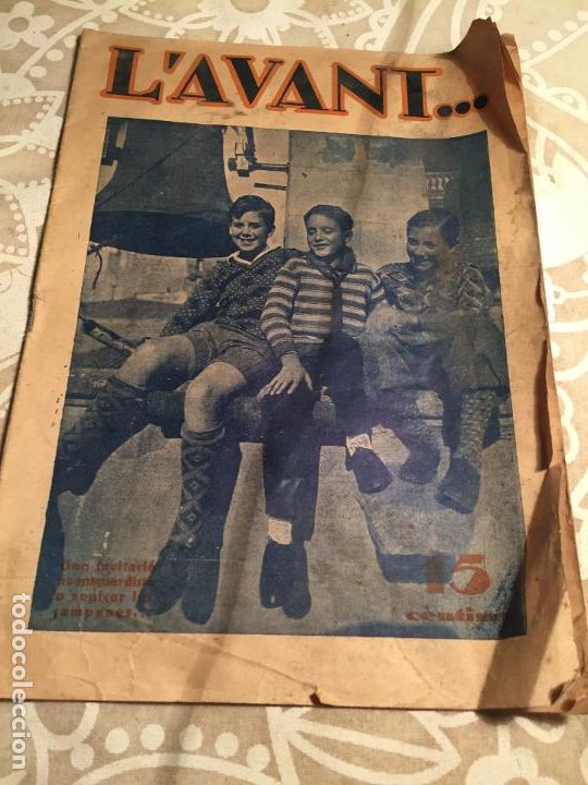 Coleccionismo de Revistas y Peri&oacute;dicos: Antigua revista L'avant organ de l'avantguardisme de la F.J.C. a&ntilde;o 1933 numero 3