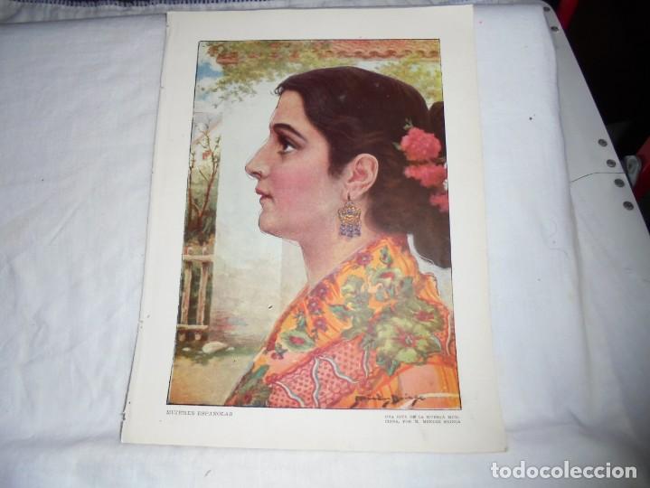 Collezionismo di Riviste e Giornali: MUJERES ESPA&Ntilde;OLAS UNA JOYA DE LA HUERTA MURCIANA POR MENDEZ BRINGA HOJA BLANCO Y NEGRO 1915