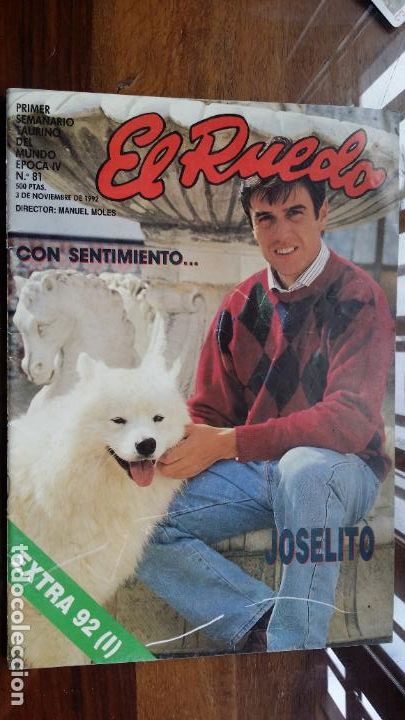 Coleccionismo de Revistas y Peri&oacute;dicos: El Ruedo. Primer semanario taurino del mundo. N&ordm; 81. 3 noviembre 1992. Joselito. Extra 92 (I)