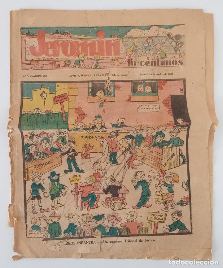 Collection Magazines and Newspapers: REVISTA SEMANAL PARA NI&Ntilde;OS JEROMIN. N&ordm; 232. 19 OCTUBRE 1933