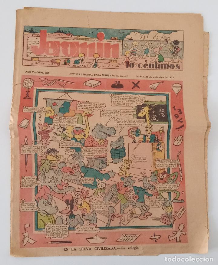 Collection Magazines and Newspapers: REVISTA SEMANAL PARA NI&Ntilde;OS JEROMIN. N&ordm; 229. 28 SEPTIEMBRE 1933