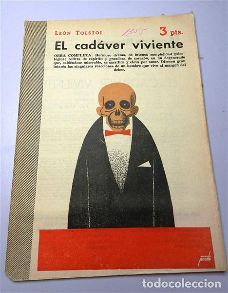 Coleccionismo de Revistas y Peri&oacute;dicos: TOLSTOI, Le&oacute;n. El cad&aacute;ver viviente : drama en seis... (Revista Literaria Novelas y Cuentos ; 1355)
