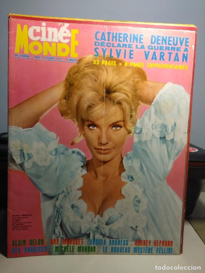 Coleccionismo de Revistas y Peri&oacute;dicos: CINEMONDE : MARIE PERSHY + URSULA ANDRESS + ALAIN DELON + ANN MARGRET + MICHEL DELPECH