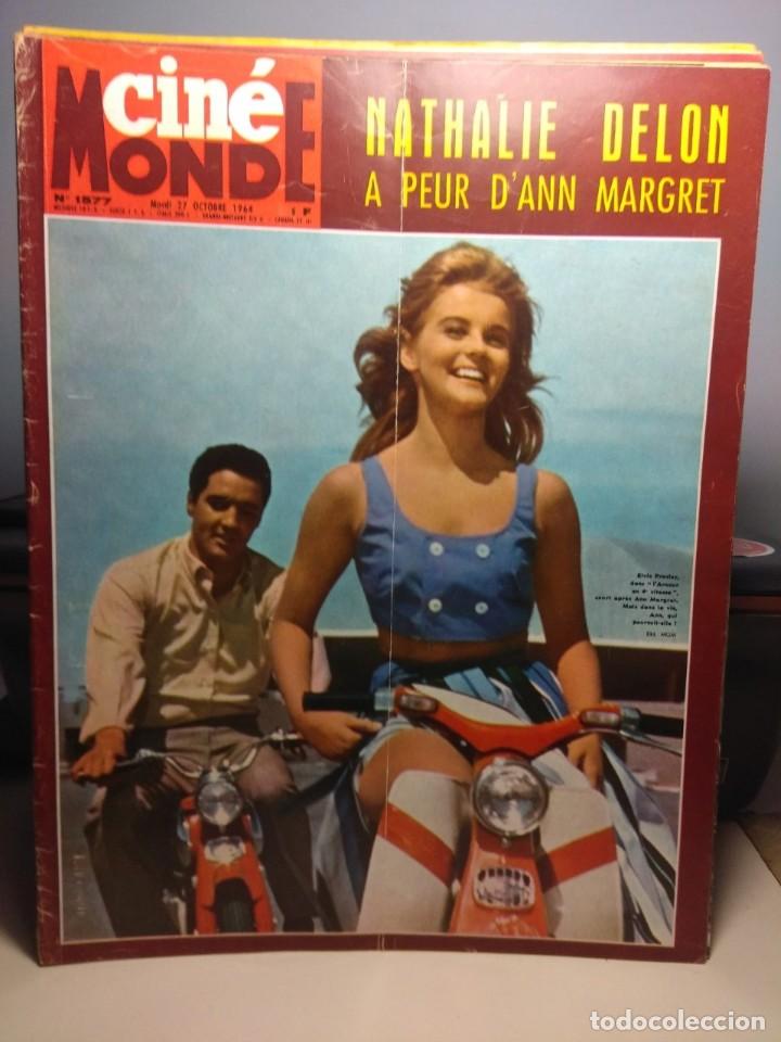 Collectionnisme de Revues et Journaux: CINEMONDE :  ELVIS PRESLEY + ANN MARGRET + ALAIN & NATHALIE DELON + FANTOMAS + RIKA ZARAI+ FRIDA
