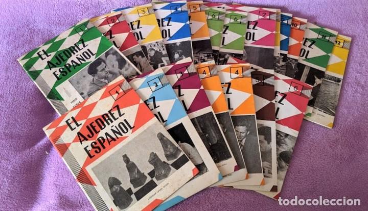 Collezionismo di Riviste e Giornali: EL AJEDREZ ESPA&Ntilde;OL REVISTA MENSUAL JOSE L. LOPEZ IGLESIAS, ROMAN TORAN 1961 1963