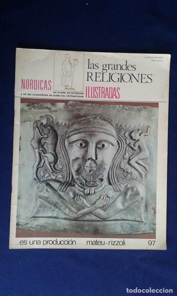 Collezionismo di Riviste e Giornali: FASCICULO N&ordm; 97 LAS GRANDES RELIGIONES ILUSTRADAS NORDICAS, EDITORIAL MATEU