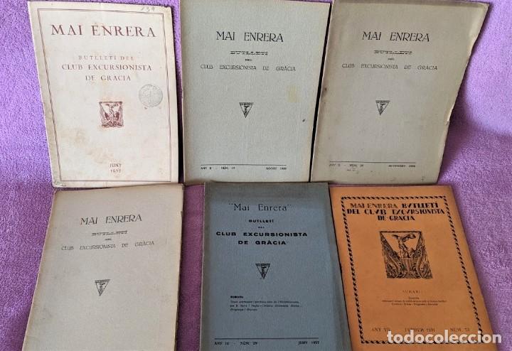 Colecionismo de Revistas e Jornais: 25 REVISTAS, MAI ENRERA BUTLLETI DEL CLUB EXCURSIONISTA DE GRACIA 1926, 1937