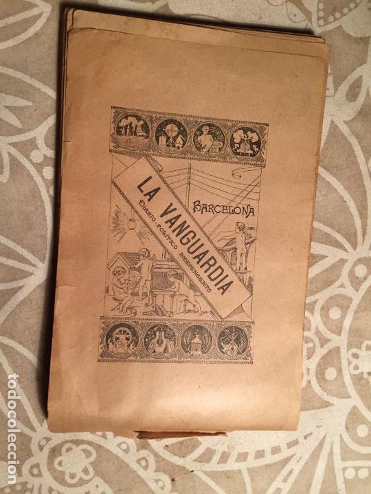 Coleccionismo de Revistas y Peri&oacute;dicos: Antiguo diario Pol&iacute;tico Independiente de La Vanguardia Alb&uacute;m de Dibujos a&ntilde;o 1890
