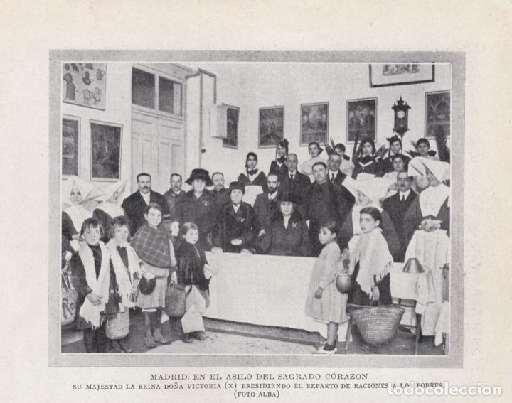 Coleccionismo de Revistas y Peri&oacute;dicos: * MADRID * Reina Victoria en el asilo del Sagrado Coraz&oacute;n - 1919