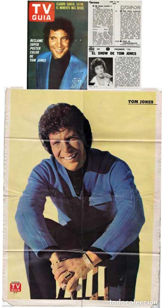 Coleccionismo de Revistas y Peri&oacute;dicos: TOM JONES ARGENTINA MAGAZINE POSTER revista CON POSTER.