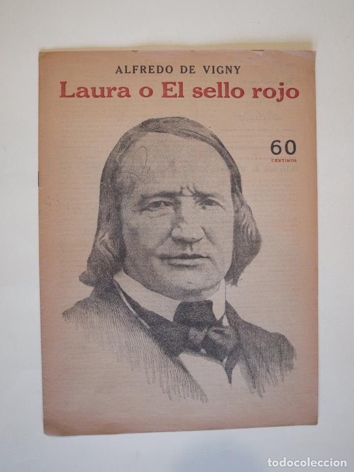 Coleccionismo de Revistas y Peri&oacute;dicos: LAURA O EL SELLO ROJO - ALFREDO DE VIGNY - REVISTA LITERARIA NOVELAS Y CUENTOS - N&Uacute;MERO SUELTO