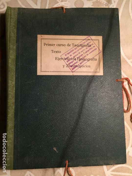 Coleccionismo de Revistas y Peri&oacute;dicos: Antigua revista primer curso de taquigrafia texto ejercicios de Hemograf&iacute;a y 25 sistema garriga