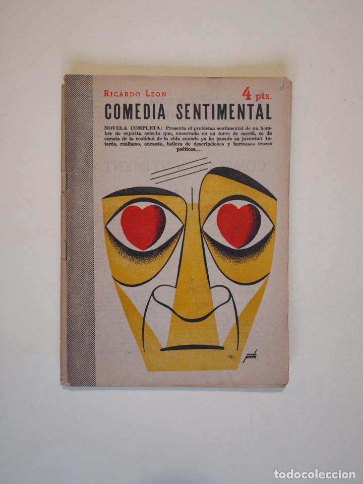 Coleccionismo de Revistas y Peri&oacute;dicos: COMEDIA SENTIMENTAL - RICARDO LE&Oacute;N - REVISTA LITERARIA NOVELAS Y CUENTOS - N&ordm; 1054 - ED. D&Eacute;DALO 1951