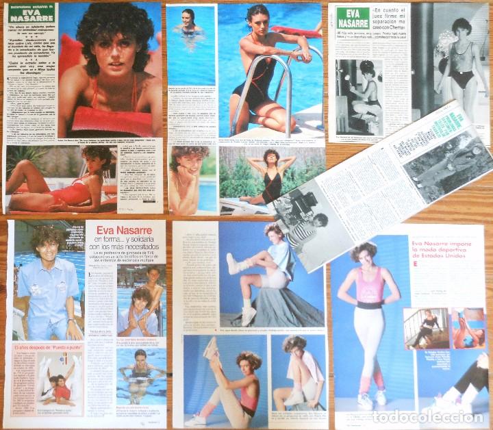 Collezionismo di Riviste e Giornali: EVA NASARRE lote prensa 1980s/90s fotos sexy clippings presentadora TV TVE spain