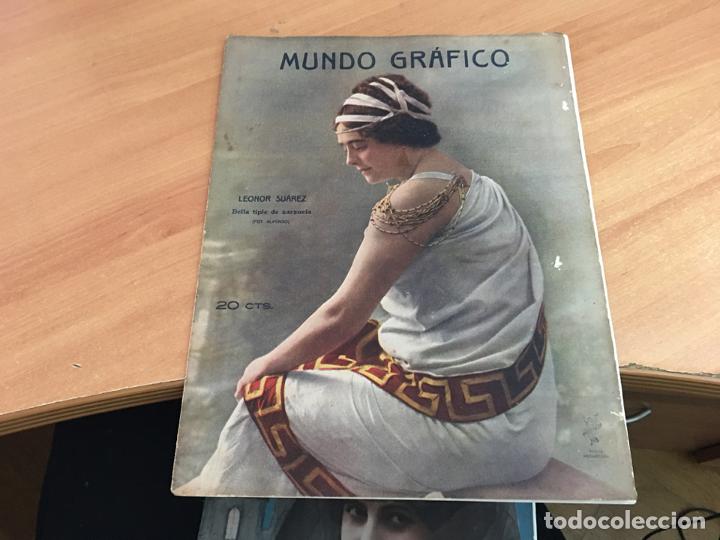 Coleccionismo de Revistas y Peri&oacute;dicos: MUNDO GRAFICO LEONOR SUAREZ, CONFLAGRACION EUROPEA, FERIA VALENCIA (COIB76)