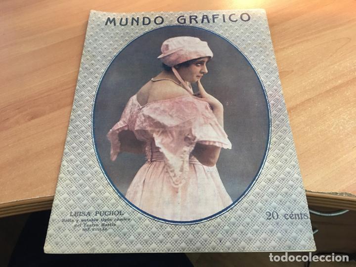 Coleccionismo de Revistas y Peri&oacute;dicos: MUNDO GRAFICO LUISA PUCHOL, MUERTE TALLAVI, EVACUACION DARDANELOS (COIB76)
