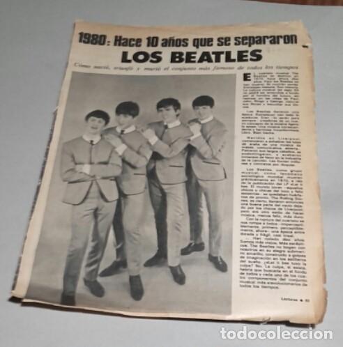 Coleccionismo de revistas y peri&oacute;dicos: Hoja Beatles