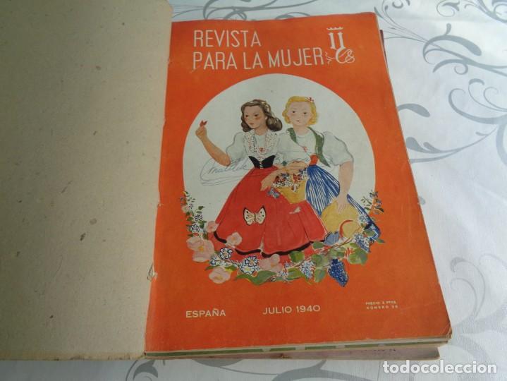 Coleccionismo de Revistas y Peri&oacute;dicos: REVISTA PARA LA MUJER 11 numeros 1940/41 Secci&oacute;n Femenina. Falange -Con publicidad paya simeon dura.