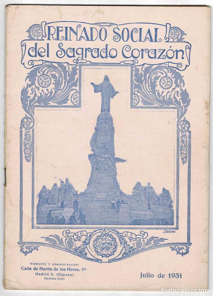 Coleccionismo de revistas y peri&oacute;dicos: Revista Reinado Social del Sagrado Coraz&oacute;n N&ordm; 126. Julio 1931