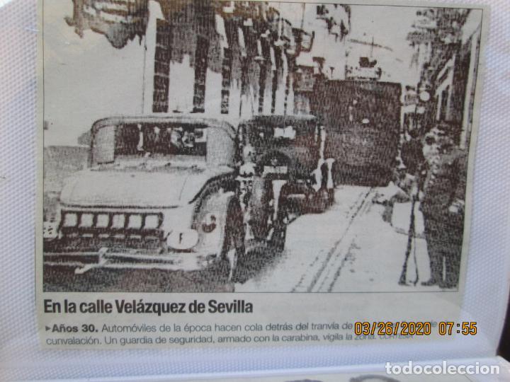 Coleccionismo de revistas y peri&oacute;dicos: EN LA CALLE VEL&Aacute;ZQUEZ DE SEVILLA - A&Ntilde;OS 30 - RECORTE DE PERI&Oacute;DICO 13X10 CM.