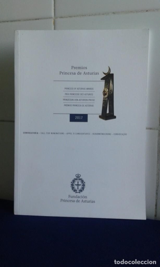 Collezionismo di Riviste e Giornali: PREMIOS PRINCESA DE ASTURIAS, FUNDACI&Oacute;N PRINCESA DE ASTURIAS A&Ntilde;O 2017