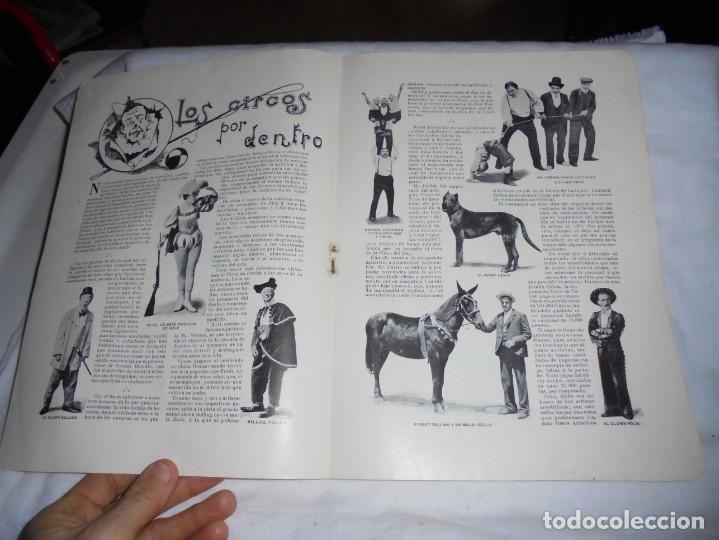 Collection Magazines and Newspapers: LOS CIRCOS POR DENTRO 2 HOJAS DE REVISTA NUEVO MUNDO 1901