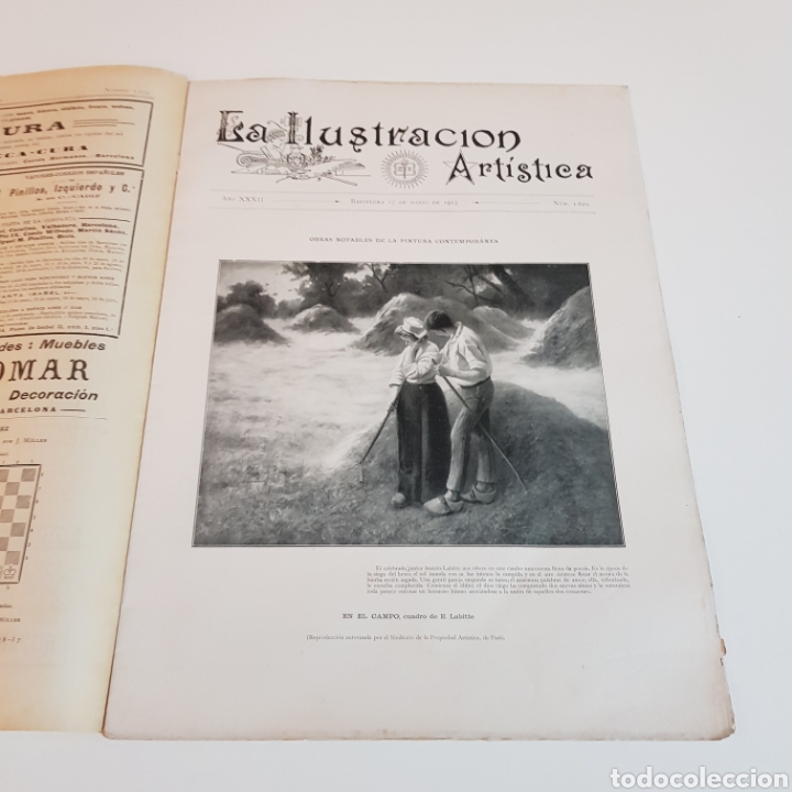Collezionismo di Riviste e Giornali: LA ILUSTRACI&Oacute;N ARTISTICA A&Ntilde;O 1913 N&deg; 1629