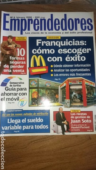 Collectionnisme de Revues et Journaux: Revista Emprendedores n&uacute;mero 5, 1998