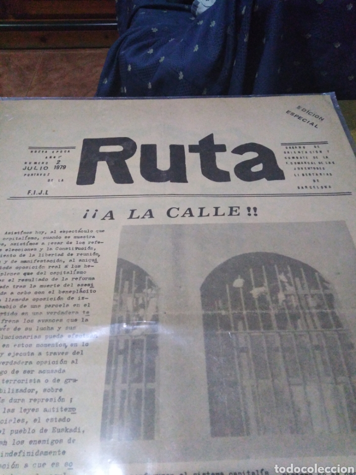 Collection Magazines and Newspapers: PERI&Oacute;DICO LIBERTARIO ANARQUISTA RUTA, a&ntilde;oI, n2, 1979,edicion especial