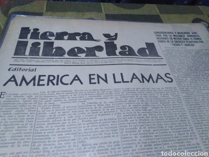 Collection Magazines and Newspapers: Peri&oacute;dico anarquista, TIERRA Y LIBERTAD, a&ntilde;o XXV, n331, 1970