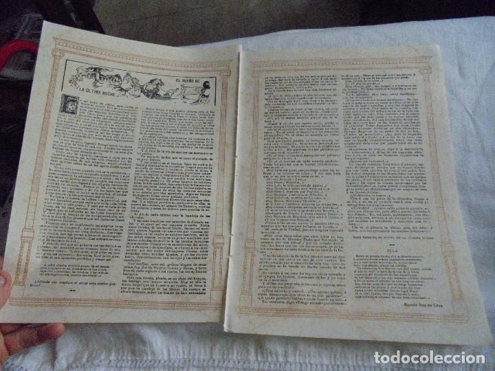 Collection Magazines and Newspapers: EL SUE&Ntilde;O DE LA ULTIMA NOCHE POR RAMON GOY DE SILVA 2 HOJAS DE REVISTA NUEVO MUNDO 1915
