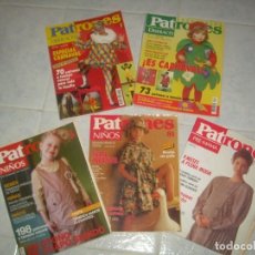 Coleccionismo de Revistas y Periódicos: LOTE DE 5 REVISTA PATRONES: DISFRACES 1 Y 13, NIÑOS, PRE-MAMA. VER FOTOS