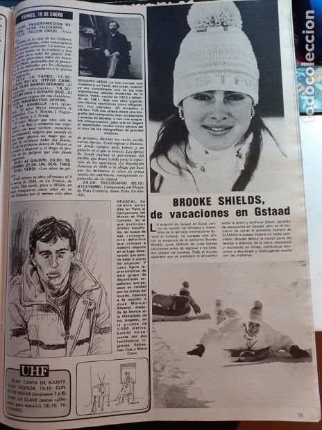 Sammeln von Zeitschriften und Zeitungen: JOSE MANUEL ABASCAL BROOKE SHIELDS GIUSEPPE VERDI