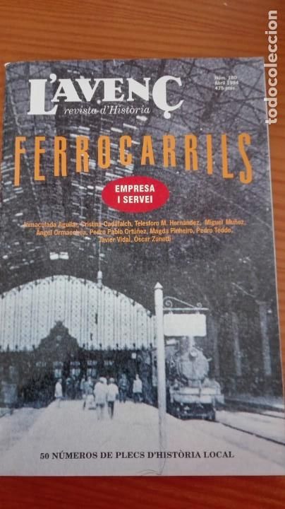 Collezionismo di Riviste e Giornali: Revista Aven&ccedil; n&ordm; 180 Abril 1994 Ferrocarrils empresa i servei Plecs d'Hist&ograve;ria Local n&uacute;m 50