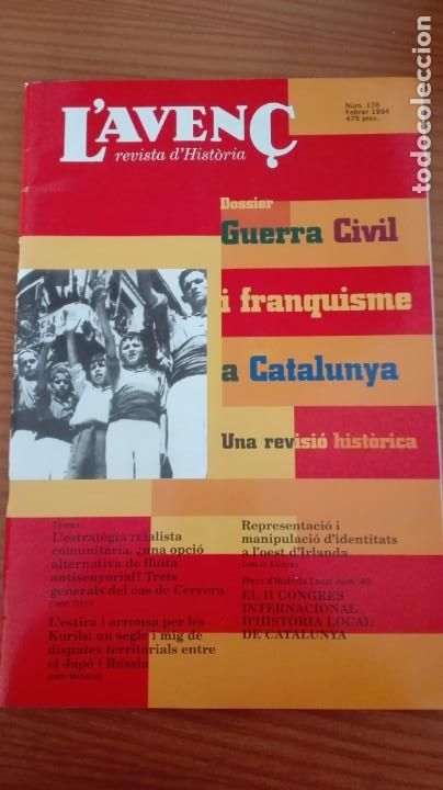Collezionismo di Riviste e Giornali: Revista Aven&ccedil; n&ordm; 178 Febrer 1994 Guerra Civil i franquisme a Catalunya Les Kurils