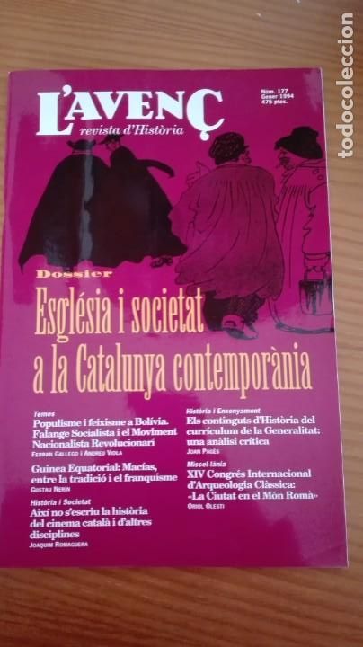 Collezionismo di Riviste e Giornali: Revista Aven&ccedil; n&ordm; 177 Gener 1994 Esgl&eacute;sia i societat a la Catalunya contempor&agrave;nia