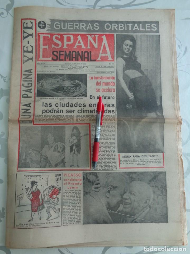 Collectionnisme de Revues et Journaux: ANTOINE - YVONNE DE CARLO - JULIETTE GRECO - PICASSO ... EN ESPA&Ntilde;A SEMANAL JUNIO 1966