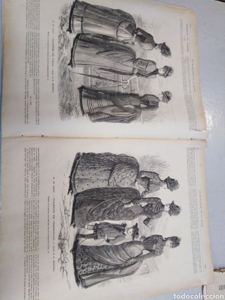 Coleccionismo de revistas y peri&oacute;dicos: MODA , LE MONITEUR DE LA MODE, n37, 1884, - Foto 3