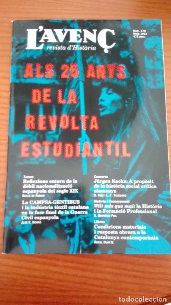 Collezionismo di Riviste e Giornali: Revista Aven&ccedil; n&ordm; 170 Maig 1993 Revolta estudiantil 25 anys  Campsa Gentibus J&uuml;rgen Kocka