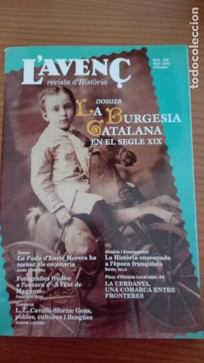 Collezionismo di Riviste e Giornali: Revista Aven&ccedil; n&ordm; 169 Abril 1993 Burgesia Catalana s.XIX Enric Morera: la Fada Cavalli-Sforza
