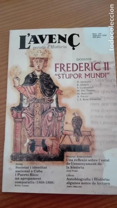 Collectionnisme de Revues et Journaux: Revista Aven&ccedil; n&ordm;195 Setembre 1995 Frederic II Stupor Mundi Cuba i Puerto Rico