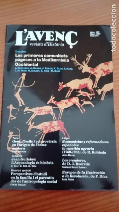 Collectionnisme de Revues et Journaux: Revista Aven&ccedil; n&ordm;190 Mar&ccedil; 1995 Primeres comunitats pageses Mediterrani Occidental Jean Guilaine