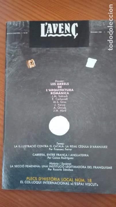 Collectionnisme de Revues et Journaux: Revista Aven&ccedil; n&ordm;121 Desembre 1988 Arrels Arquitectura rom&agrave;nica Secci&oacute; Femenina Gral Ramon Cabrera