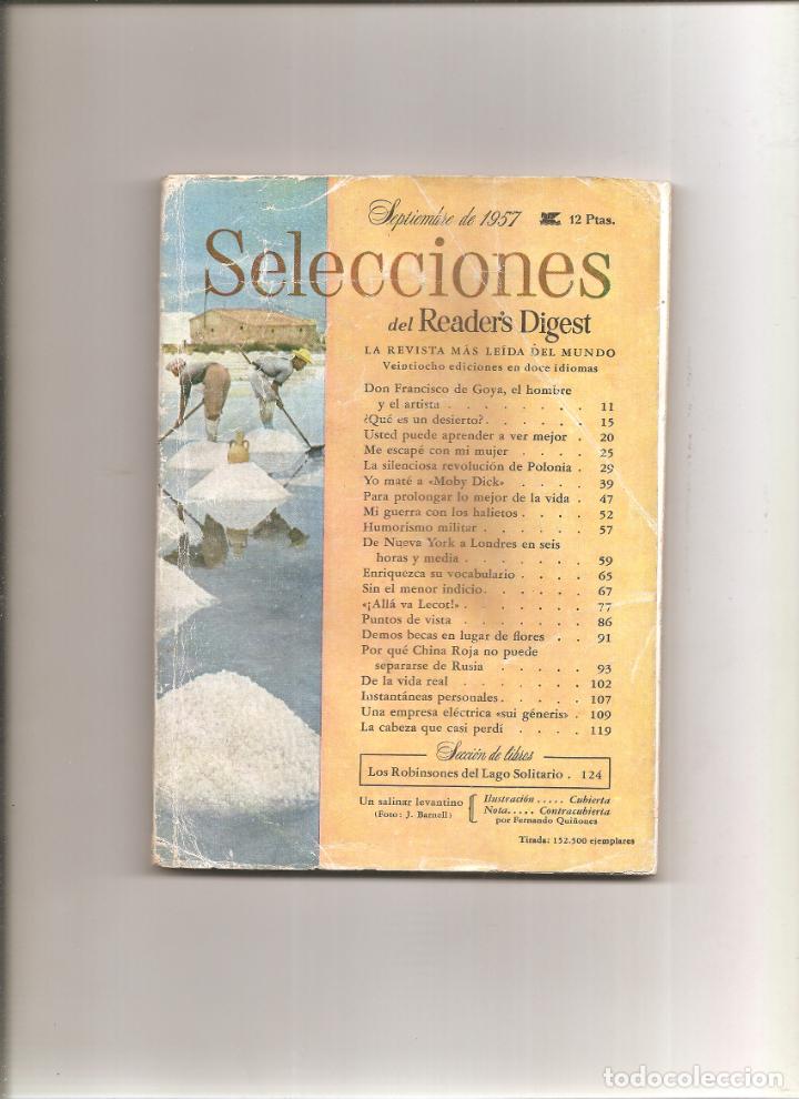 Collezionismo di Riviste e Giornali: SELECCIONES READER&acute;S DIGEST SEPTIEMBRE 1957