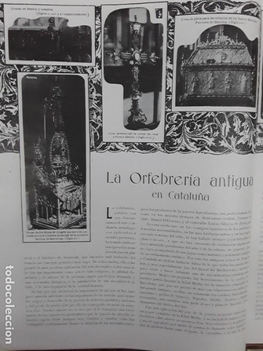 Sammeln von Zeitschriften und Zeitungen: LA ORFEBRERIA ANTIGUA EN CATALU&Ntilde;A REVISTA  A&Ntilde;O 1903