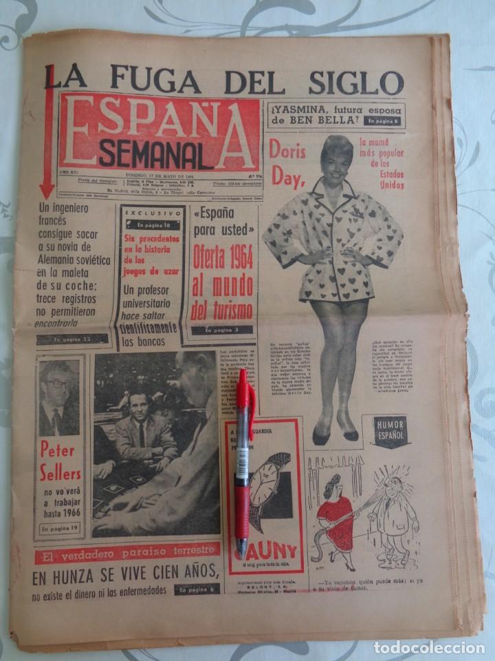 Coleccionismo de Revistas y Peri&oacute;dicos: DORIS DAY - JAYNE MANSFIELD - URSULA ANDRESS - PETER SELLERS ... EN ESPA&Ntilde;A SEMANAL 1964