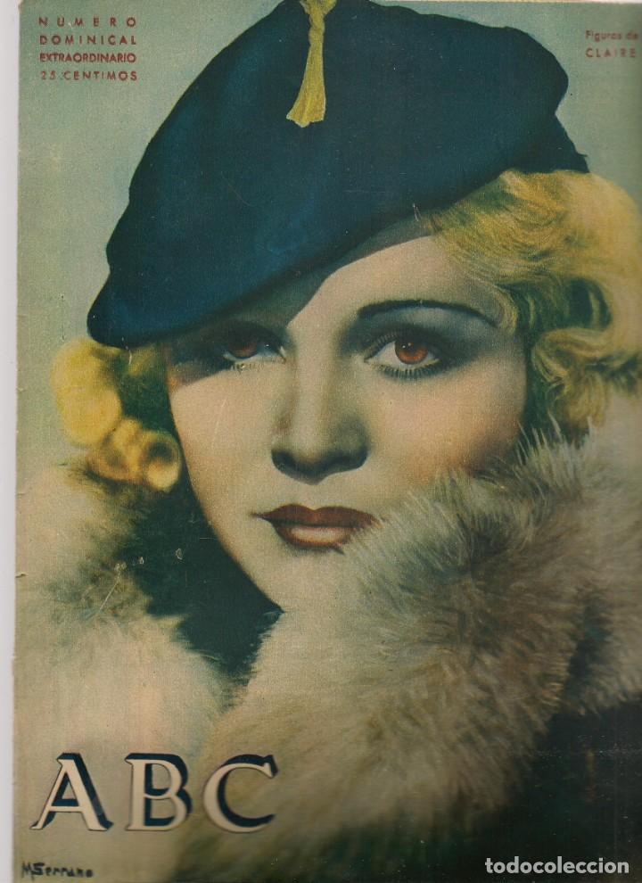 Coleccionismo de Revistas y Peri&oacute;dicos: ABC. FIGURAS DE LA PANTALLA: CLAIRE TREVOR. N&Uacute;MERO DOMINICAL EXTRAORDINARIO &iquest;1936?.(*B/59)