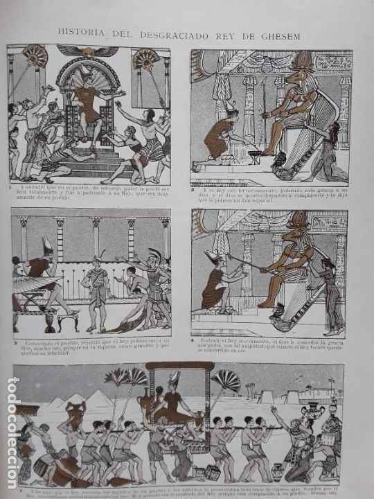 Sammeln von Zeitschriften und Zeitungen: HISTORIA DEL DESGRACIADO REY DE GHESEM REVISTA A&Ntilde;O 1903