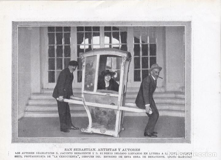 Coleccionismo de Revistas y Peri&oacute;dicos: * TEATRO * Jacinto Benavente, Sinesio Delgado y Carmen Seco - 1920